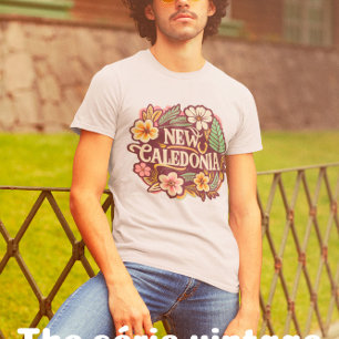 New Caledonia floral, tropical bouquet, frangipani T-Shirt