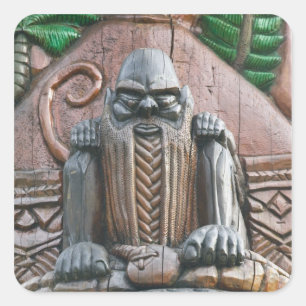 New Caledonia, Grande Terre Island, Noumea. 3 Square Sticker
