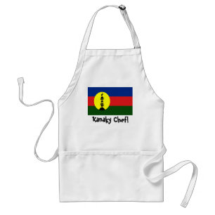 New Caledonia Kanaky flag chef apron