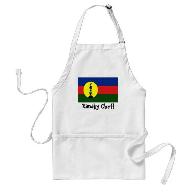 New Caledonia Kanaky flag chef apron (Front)