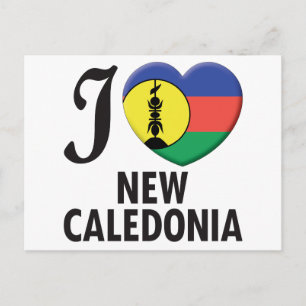 New Caledonia Love Postcard