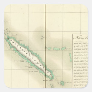 New Caledonia Oceania no 46 Square Sticker