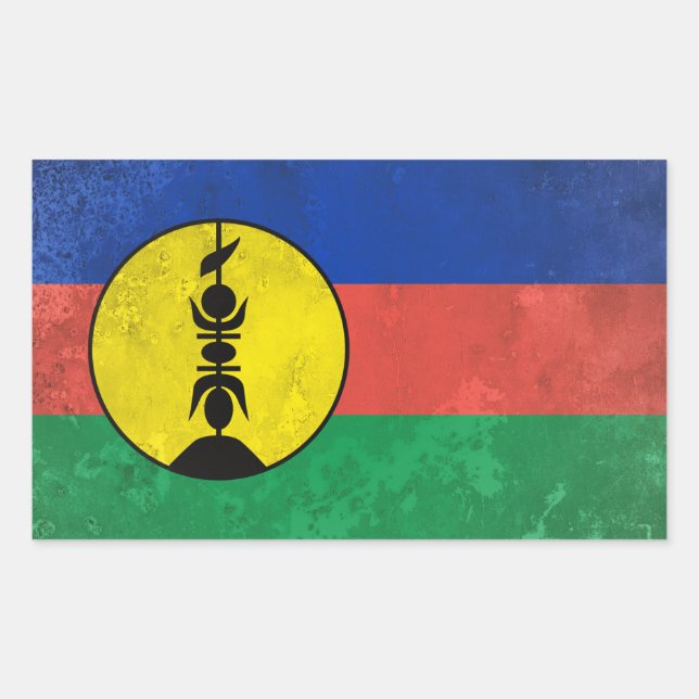 New Caledonia Rectangular Sticker (Front)