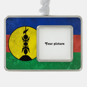 New Caledonia Silver Plated Framed Ornament