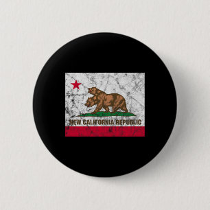 New California Republic Ncr State Distressed Flag 6 Cm Round Badge