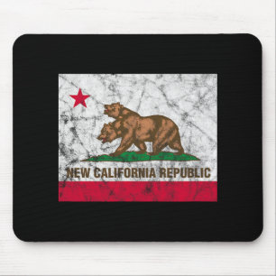 New California Republic Ncr State Distressed Flag Mouse Pad
