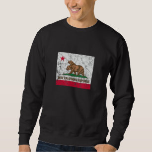New California Republic NCR State Distressed Flag Sweatshirt