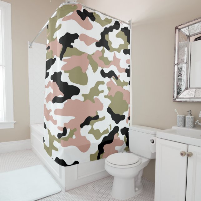 New Camo Shower Curtain (In Situ)