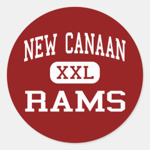 New Canaan - Rams - High - New Canaan Connecticut Classic Round Sticker