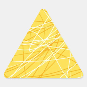 New canary yellow pattern trend 2014 accessories triangle sticker