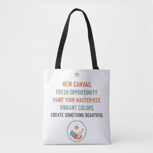 New Canvas Sunrise Tote Bag (Front)