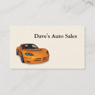 New Car Business Card