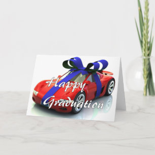 New car graduation card