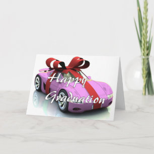 New car graduation card