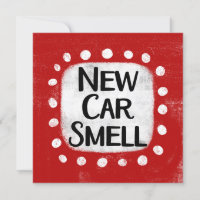 New Car Smell Greeting Card