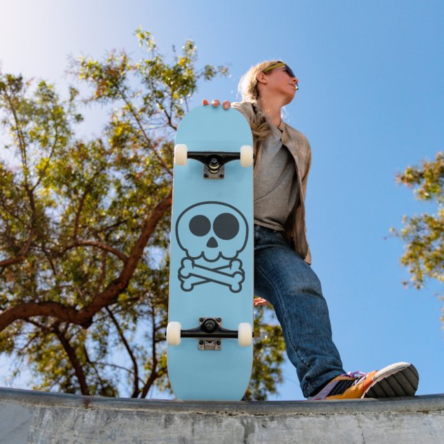 NEW - Cartoon Skull Skateboard (Outdoor 1)