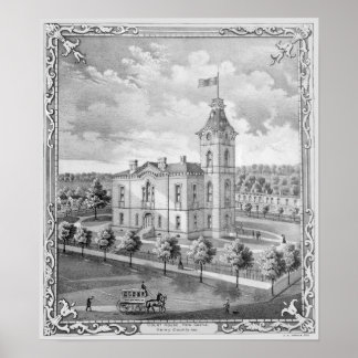New Castle Indiana Court House Poster