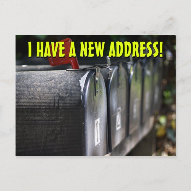 New Change Of Address Postcard (Front)