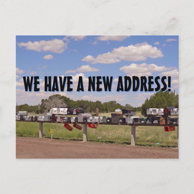 New Change Of Address Postcard (Front)