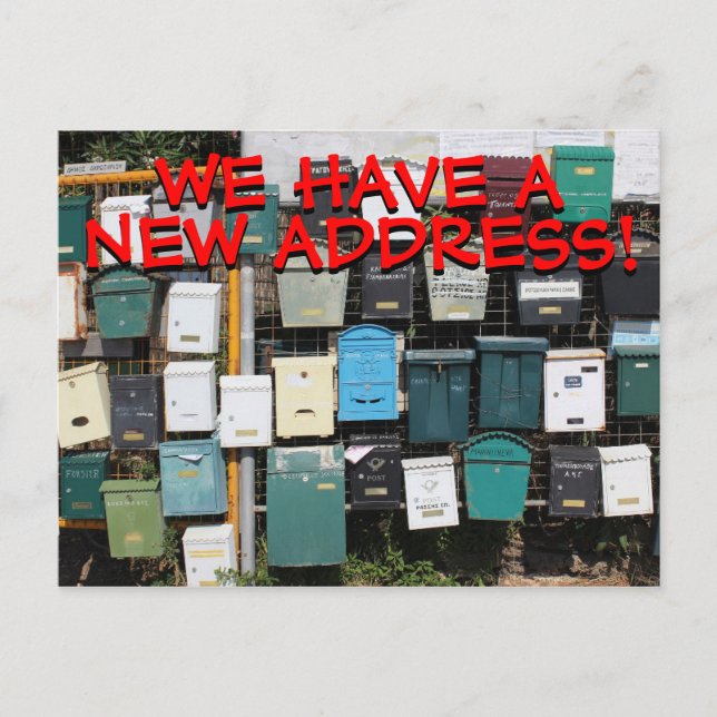 New Change Of Address Postcard (Front)