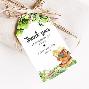 New Chapter Baby Shower Favor Tags