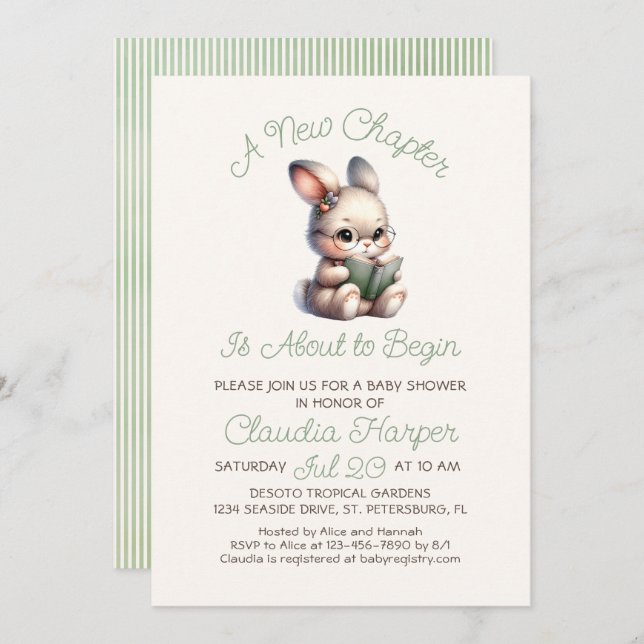 New Chapter Baby Shower Invitation (Front/Back)