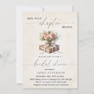 New Chapter Begins, a Storybook Bridal Shower Invitation