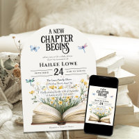 New Chapter Begins Baby Shower Vintage Wildflower