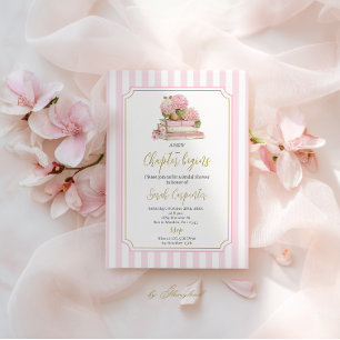 New Chapter Begins Bridal Shower Invitation
