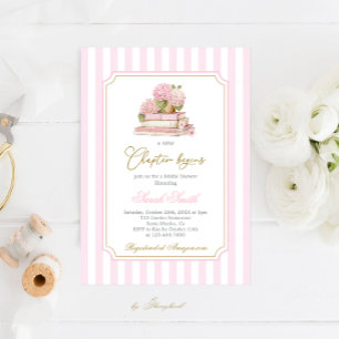 New Chapter Begins Bridal Shower  Invitation