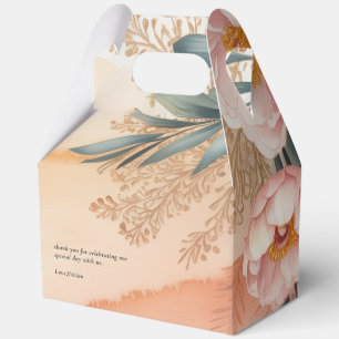 New Chapter Begins Floral Books Baby Shower Favour Box