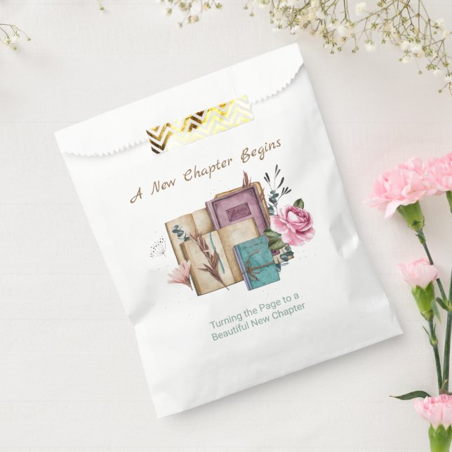 New Chapter Begins Floral New Beginnings Favour Bag (Sealed)