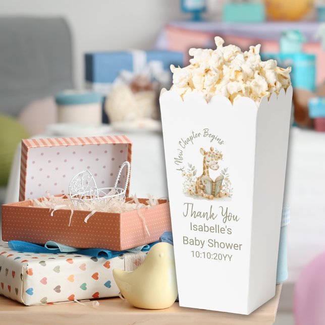 New Chapter Begins Giraffe Storybook Baby Shower  Favour Box (Creator Uploaded)