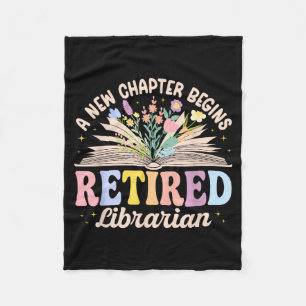 New chapter begins retired librarian retirement fleece blanket