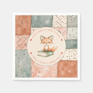 New Chapter Begins Storybook Baby Shower Napkin