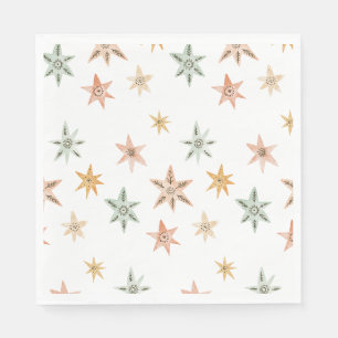 New Chapter Begins Storybook Baby Shower Stars Napkin