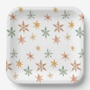 New Chapter Begins Storybook Baby Shower Stars Paper Plate