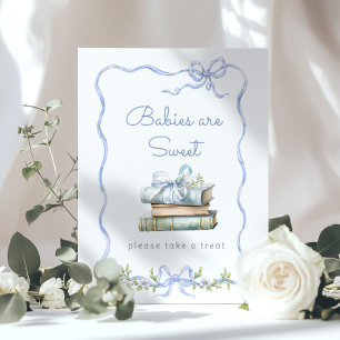 New Chapter Blue bow Babies are sweet Poster