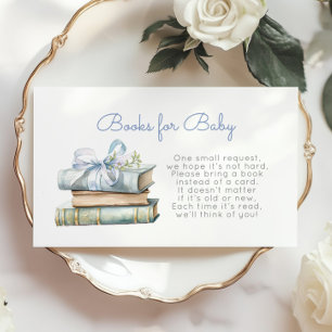 New Chapter Blue Bow Books for baby wildflower Enclosure Card