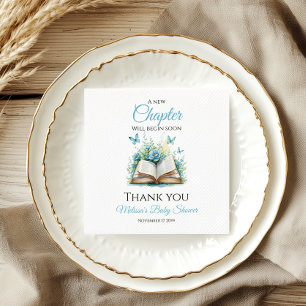 New Chapter Blue Boy Brunch StoryBook Baby Shower Napkin