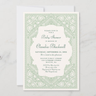 New Chapter Book Gender Neutral Baby Shower Invitation