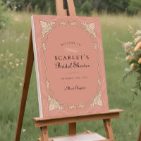 New Chapter Book Library Bridal Shower Sign