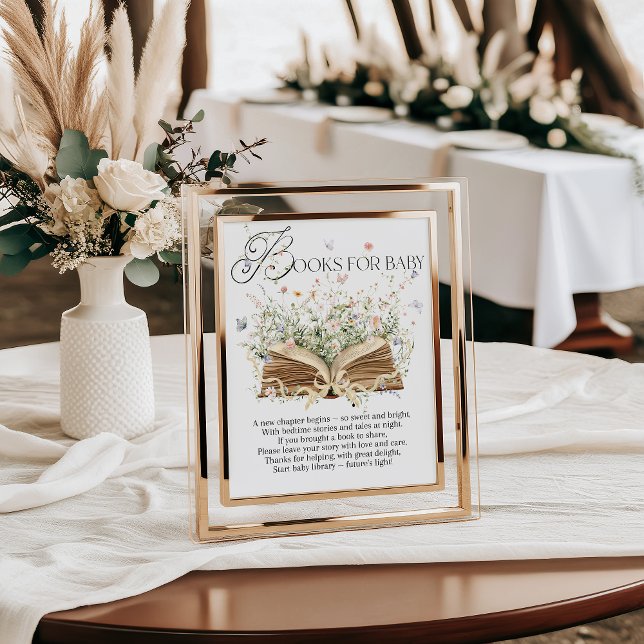 New Chapter Book Theme Wildflower Book Poster (Creator Uploaded)