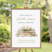 New Chapter Book Wedding Bridal Shower Welcome