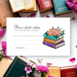 New Chapter Bridal shower Date night ideas  Enclosure Card