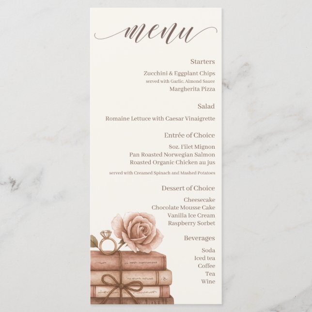 New Chapter Bridal Shower Menu (Front)