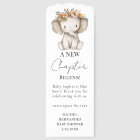 New Chapter elephant Baby Shower Favour Bookmark