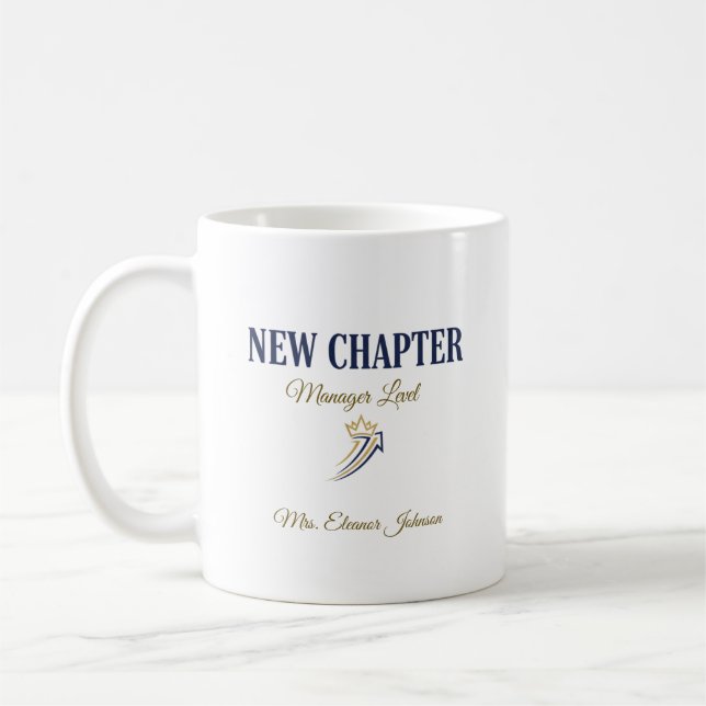 New Chapter Executive Level Personalised Coffee Mug (Left)