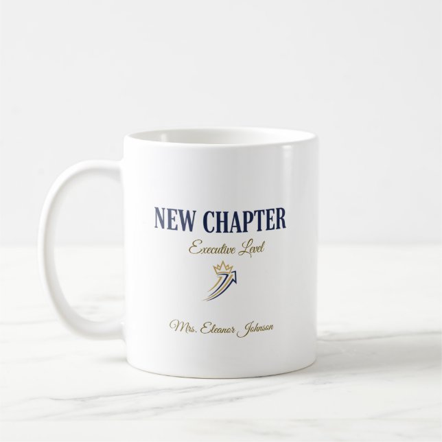 New Chapter Executive Level Personalised Coffee Mug (Left)