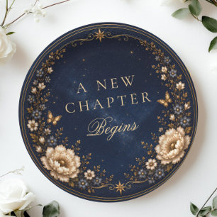 New Chapter Fantasy Book Story Bridal Shower Paper Plate